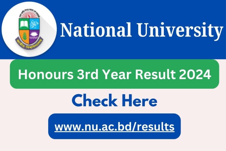 NU Honours 3rd Year Result 2024 – Check Online