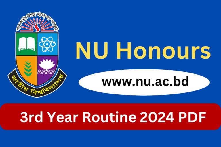 NU Honours 3rd Year Routine 2024 PDF – Download New Routine