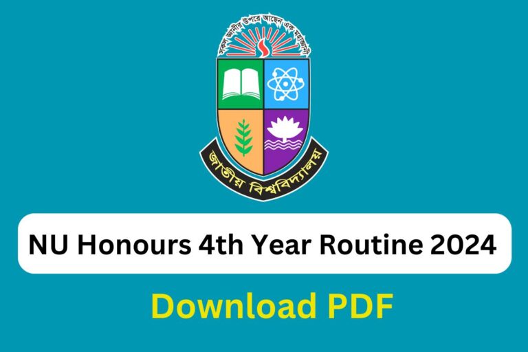 NU Honours 4th Year Routine 2024 – Download PDF