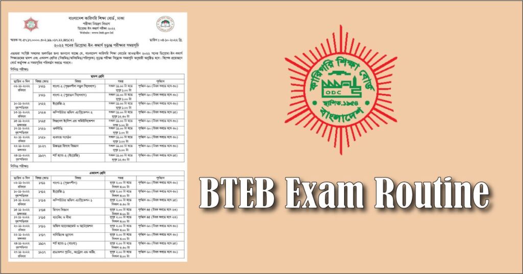 BTEB Exam Routine