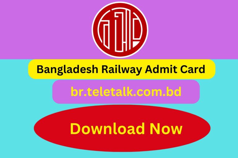 Bangladesh Railway Admit Card Download br.teletalk.com.bd