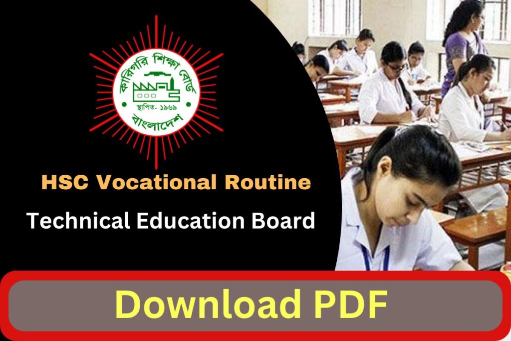 HSC Vocational Routine 2025