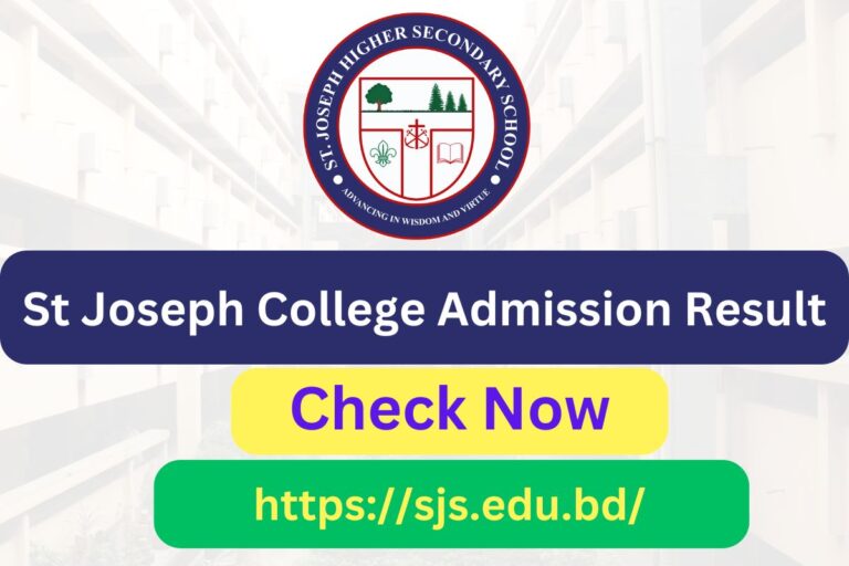 St Joseph College Admission Result 2024-25: Check Now