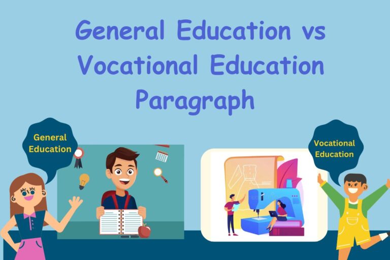 General Education vs Vocational Education Paragraph HSC, SSC (300 Words)