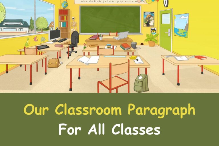 Our Classroom Paragraph For All Classes Students (250 Words)