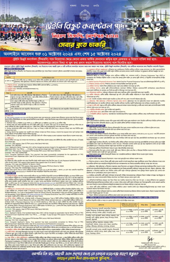 Police Constable Job circular