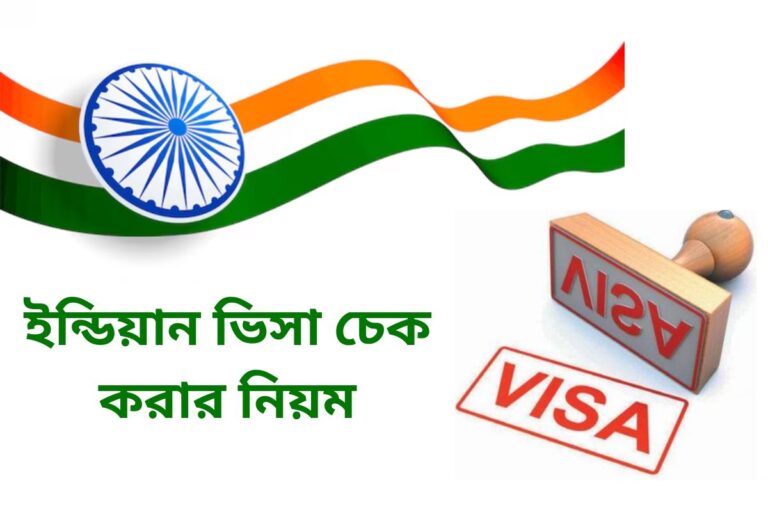 ইন্ডিয়ান ভিসা চেক করার নিয়ম – Indian Visa Check (2024)