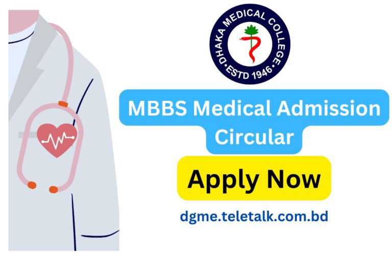 MBBS Medical Admission Circular 2025 – Apply Now (dgme.teletalk.com.bd)