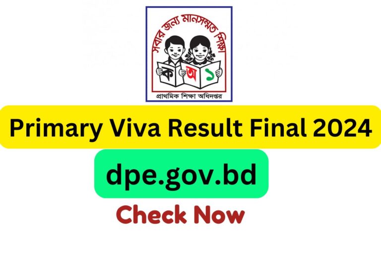 Primary Viva Result – 3rd Phase 2024 (dpe.gov.bd)