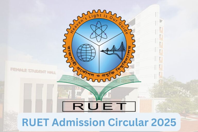 RUET Admission Circular 2025 – admission.ruet.ac.bd